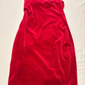 Winsdor Red Velvet Dress
